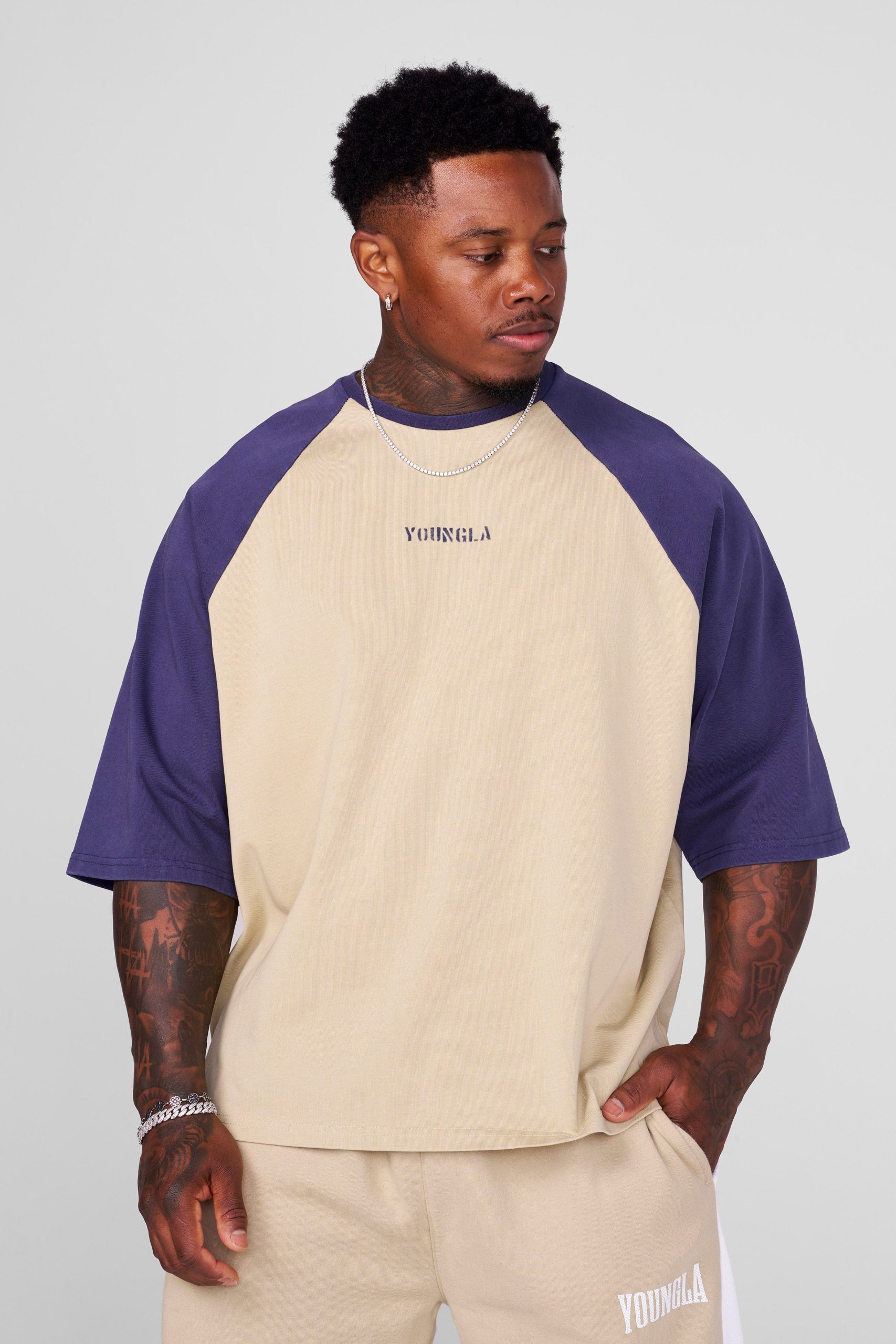 Tan/Navy